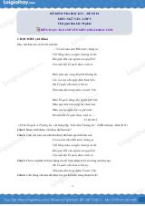 Đề thi học kì 2 Văn 9 - Đề số 10